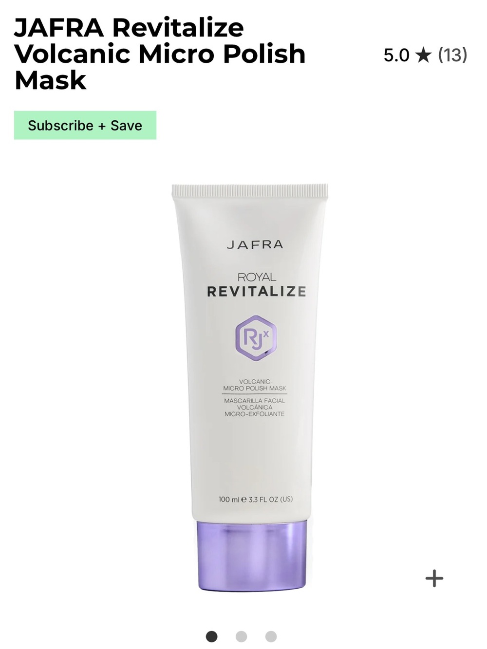 JAFRA Royal Revitalize Volcanic Micro Polish Mask
(1 MASK)